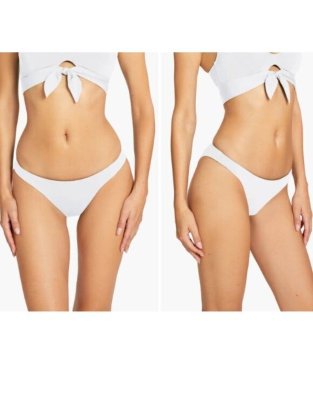 Robin Piccone Ava Bikini Bottoms in White - L